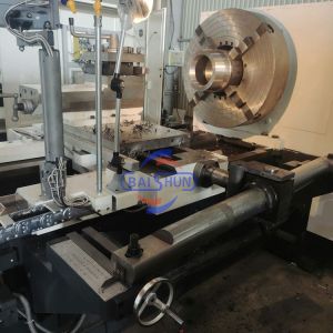 QK1325 CNC Double Chuck Pipe Threading Lathe 250mm Max Diameter