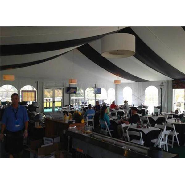 A Shaped Large Outdoor Tent For Inner Events , White Color Sun Shade Tent