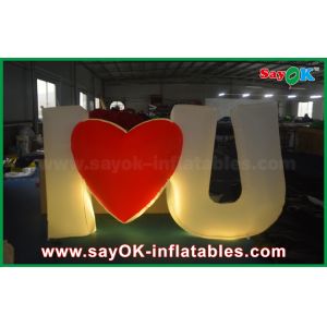 Proposal Led Inflatable Lighting Letter LOVE Party Decoration with 16 Different