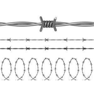 Galvanized Concertina Straight Razor Wire BTO22 Razor Barbed Wire