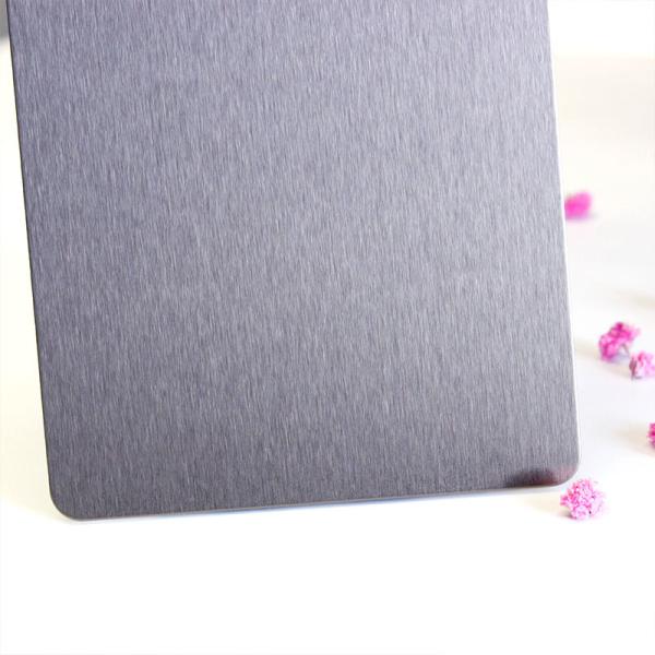 304 316 0.8mm Titanium Black Coated Stainless Steel Sheet Brush No.4 Finish