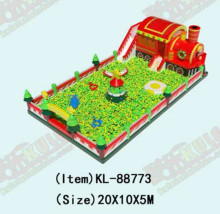 Customized Green Train Theme Kids Inflatable Ocean Balls Bouncy