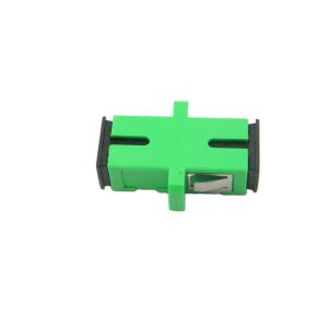 Flange SC Apc Simplex Fiber Optic Adapter For FTTX