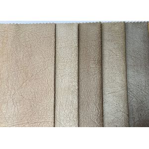 Plain Sweat Leather Sofa Fabric 150gsm Faux Suede Upholstery Fabric