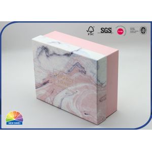 Quality Gold Foil Hot Stamping Logo Lid Cosmetics Gift Printed Boxes for sale