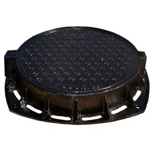 EN124 F900 Round Cast Iron Manhole Cover Bituminous Paint CE Approval