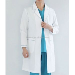 Classical White Medical Lab Coat Waterproof Unisex Custom Sizes