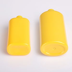 Best Price Customized Yellow Cosmetic Shampoo Packaging Biodegradable Bottle