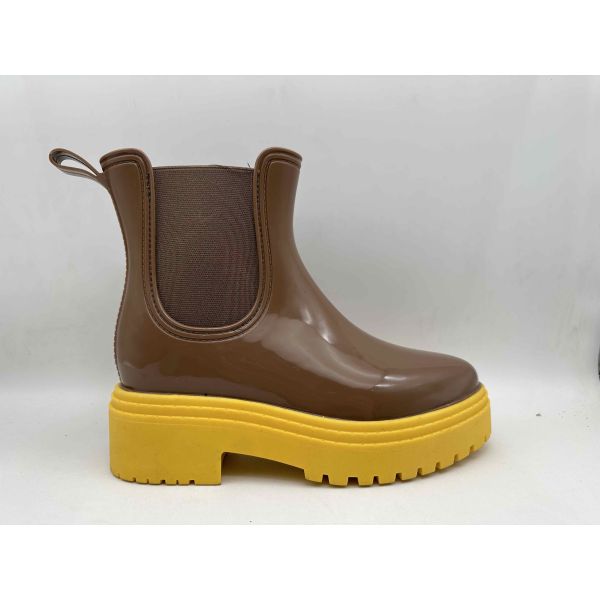 Customized Color Women's Rain Boots PVC Material Ladies Ankle Gardening Wellies