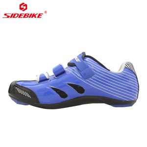 Blue SPD Indoor Cycling Shoes , Inside SPD Bicycle Shoes Water Resistant