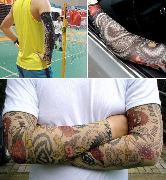 Tattooing Tattoo Sleeve, Outdoor Driving Riding Mountain Climbing Sun Protection Sleeves, Playing Golfing Arms