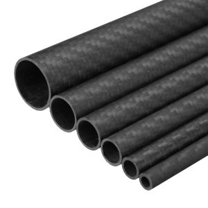 High Stiffness 100% 3K Carbon Fiber Pipe Chemical Resistant