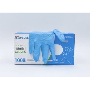 Disposable Nitrile Chemical Resistant Gloves Latex For Protecting Skins