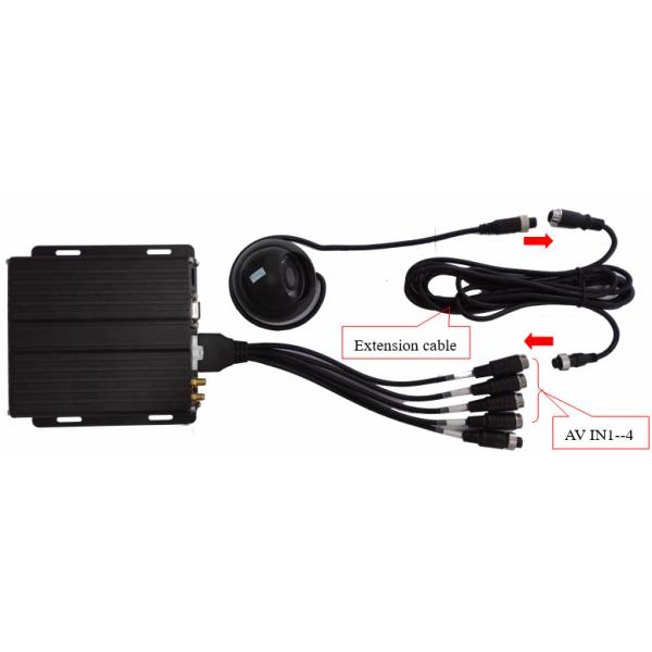 H.264 720P 4 Channel Car DVR Recorder SD Card 4CH MDVR For Car Suport G - Sensor