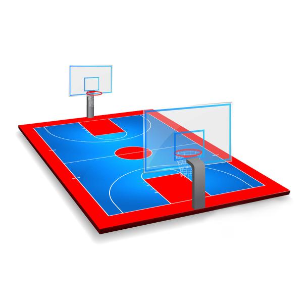 Fadeless PU Sports Flooring Eco-friendly Outdoor Basketball Court Flooring