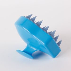 Nano Silver Soft Rubber Scalp Massaging Shampoo Brush Deep Cleansing