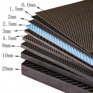100% 3K Plain / Twill Weave Carbon Fiber Sheet Glossy / Matt Carbon Fiber Plate