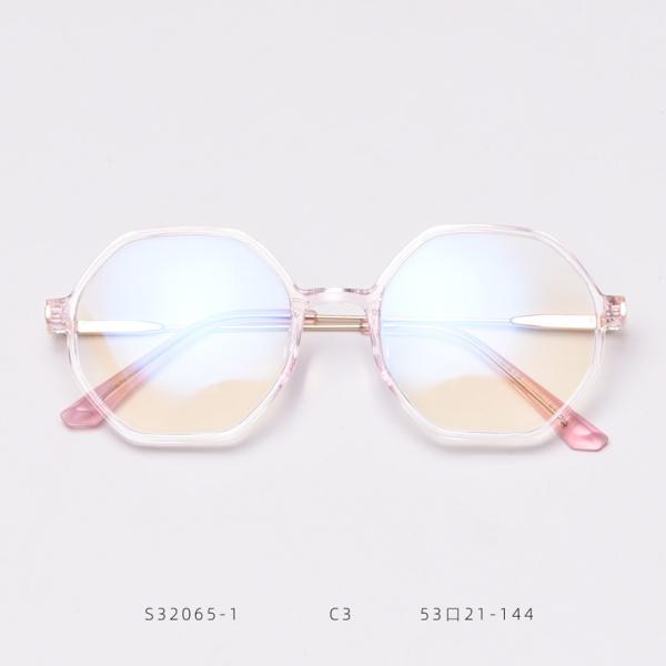 Retro Polygonal Anti Blue Light Glasses Men Women Fashion Optical Computer