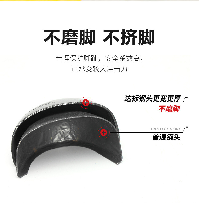 Black Comfortable Safety Shoes Steel Toe Work Shoes Anti-Puncture Kevlar Safety Shoes For Men Industrial Work Shoes EVA Sole