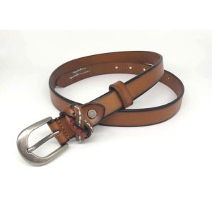 Hand Stitching Brown 23mm Women's Fashion Leather Belts