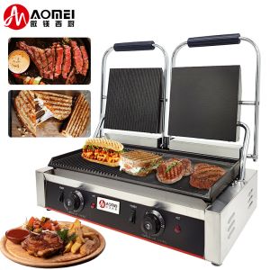 Commercial Kitchen Equipment Stainless Steel Electric Grill with Power Source