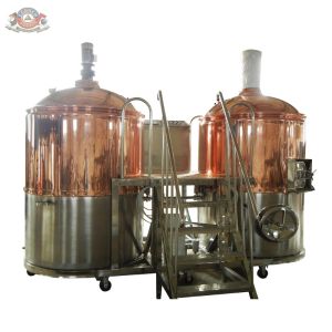 7BBL beer making machine with copper brewhouse tanks for beer production line of
