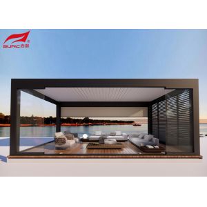 China Upgrade Your Garden Design With Motorized Aluminum Pergola Remote Control Or Smart Home Integration on sale