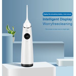 Quality UL Dental Portable Water Flosser Cordless Water Teeth Cleaning With Lcd Display for sale