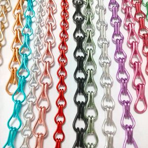 Customizable Aluminum Chain Link Curtain For Modern Curtain Pattern