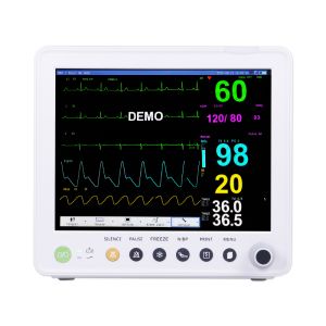 China Multi Parameter Patient Monitor with 16 Languages Support ETCO2/2-IBP/Wall Mount/Trolley/CMS Optional and Class II Instrument Certification on sale China Multi Parameter Patient Monitor with 16 Languages Support ETCO2/2-IBP/Wall Mount/Trolley/CMS Optional and Class II Instrument Certification on sale