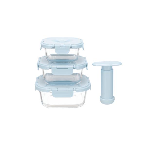 Buy Durable Stackable Vacuum Glass Containers -40℃ to 560℃ at wholesale prices