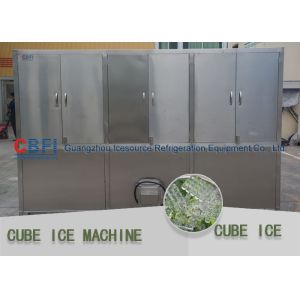 Compressor Ice Cube Machine / Industrial Ice Machines Energy Saving