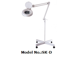 Light Grey Magnifying Lamp Glass Lens Material 22W Energy Saving Circular