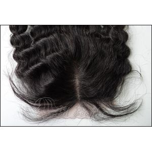 22# Micro Ring 5A Grade Lace Top Closure ，20 Inch Human Hair Weave