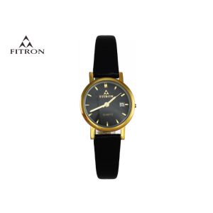 Classic Quartz Water Resistant Watch With Leather Belt Alloy Shell Wear Resistance