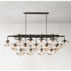 Brass RH Chandelier Cup Ceiling Light With Candelabra Bulb