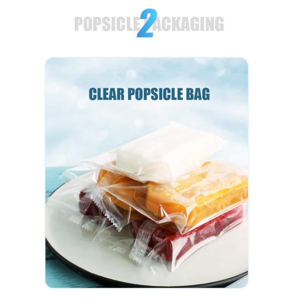 Custom Printed Back Sealing Foil Plastic Ice Cream Wrapper for Popsicle Packaging