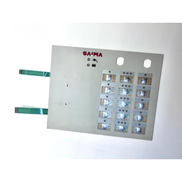Key Pad Instrument Membrane Keypad Stickers With 2.54MM Pitch Female Connector