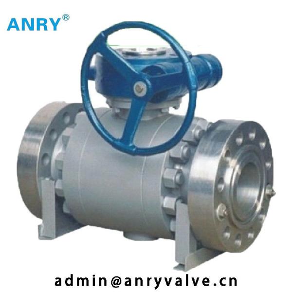 Three - Piece Worm Gear Ball Valve Bolted Cover A105+ENP Ball Class 150~1500
