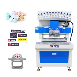 Soft PVC custom rubber brooch with logo making machine