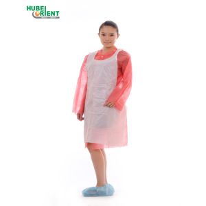 Medical Protective PE Disposable Apron Without Sleeves For Food Processing