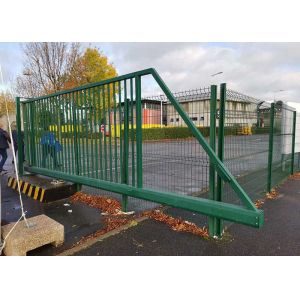 China Powder coated Sliding Doors Metal Garden Fence Gate on sale