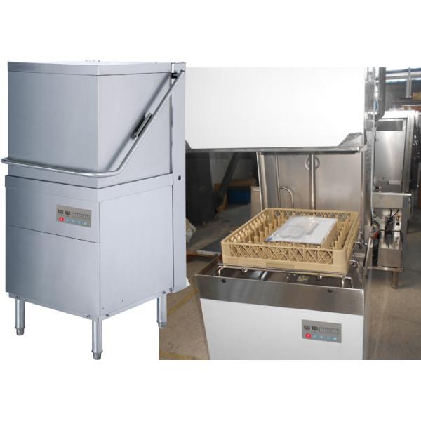 Buy 420mm Commercial Kitchen Dishwasher , 60 Racks / Hour Commercial Hood Dishwasher at wholesale prices