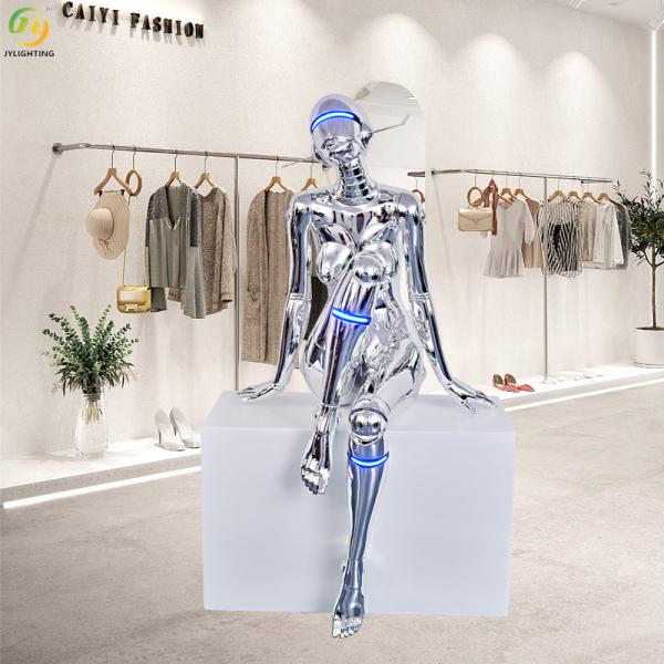 JYLIGHTING Decoration Future Mechanical Goddess Sculpture Art Figure Model Large