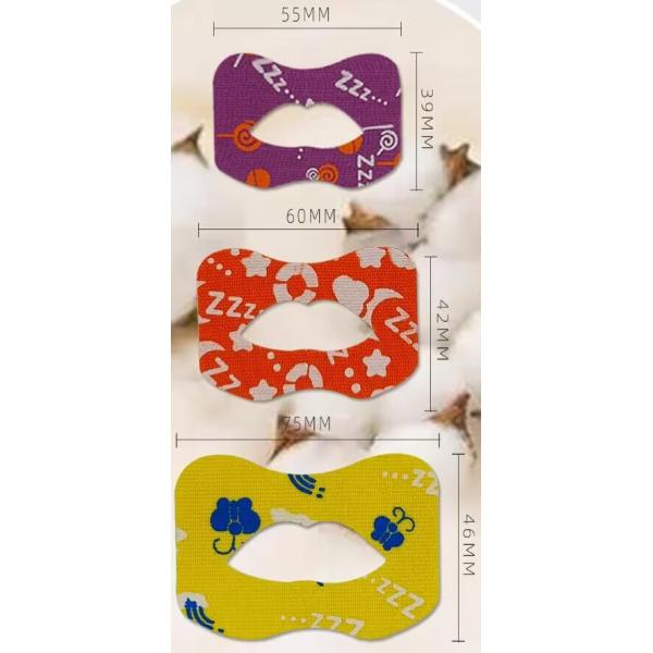 Buy Cartoon Non Woven Mouth Sleep Tape OEM For Children 55mmx39mm at wholesale prices