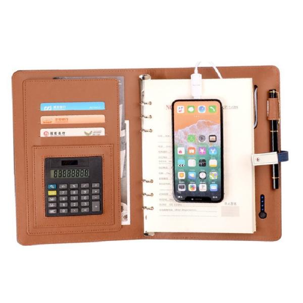 8000mah Personalized Travel Wireless Charging Power Bank with Imitation Leather Cover