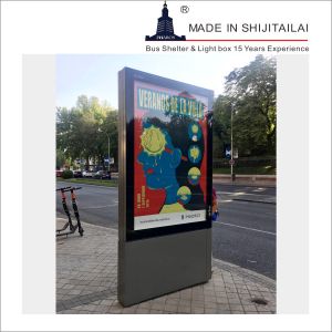 China 50mm Pole Dia Outdoor Advertising Light Box on sale