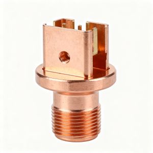 Quality Phosphor Bronze Connector Precision CNC Machining China Custom Electrical Terminal Component Manufacturing for sale
