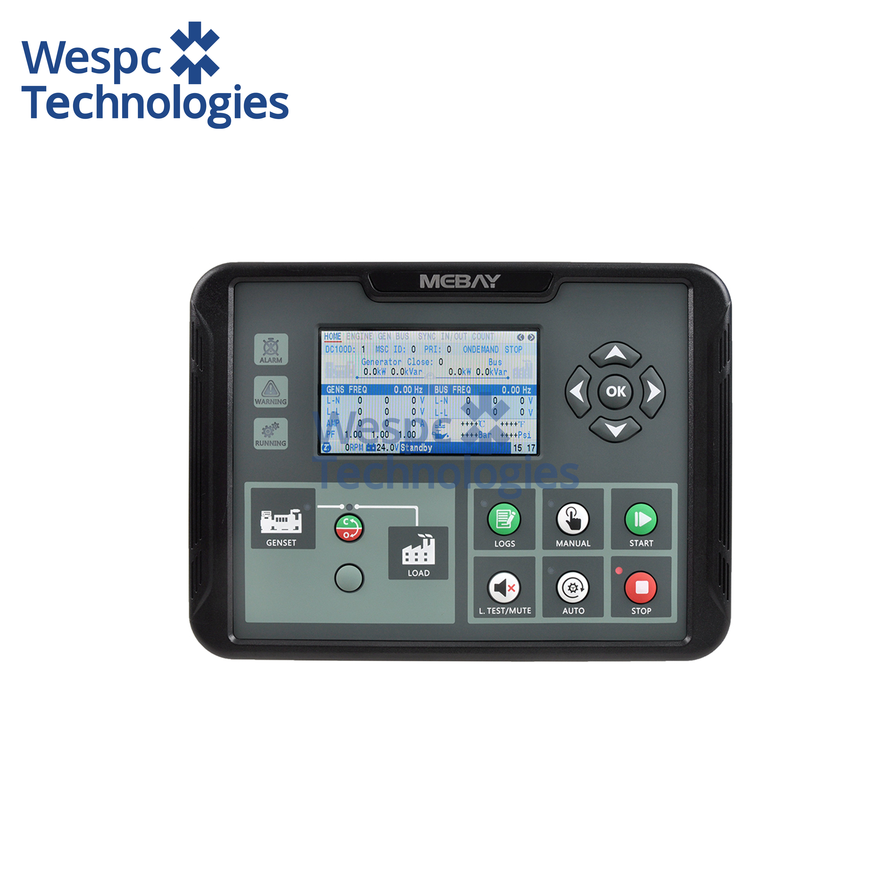 WESPC Original DC100MR Parallel Generator Start Stop Control Panel Module