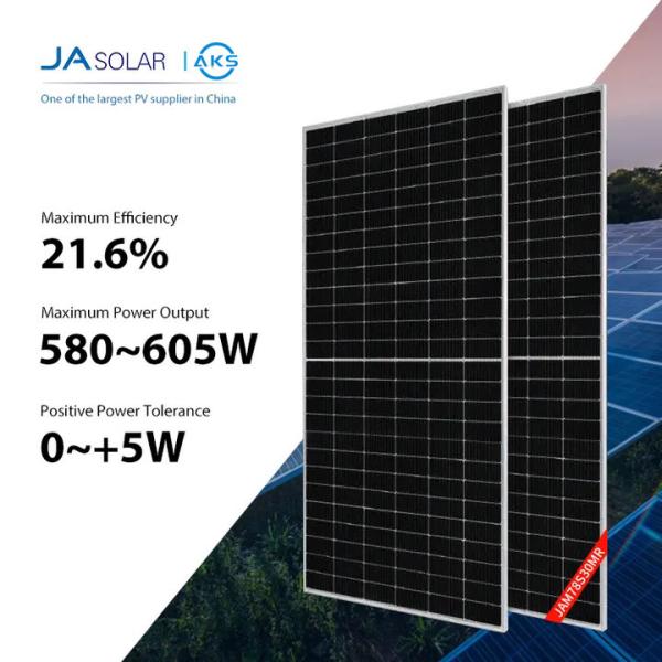 Buy 580W 585W JA Solar Panel 600W 605W Mono Poly Solar Panel Full Certificates at wholesale prices